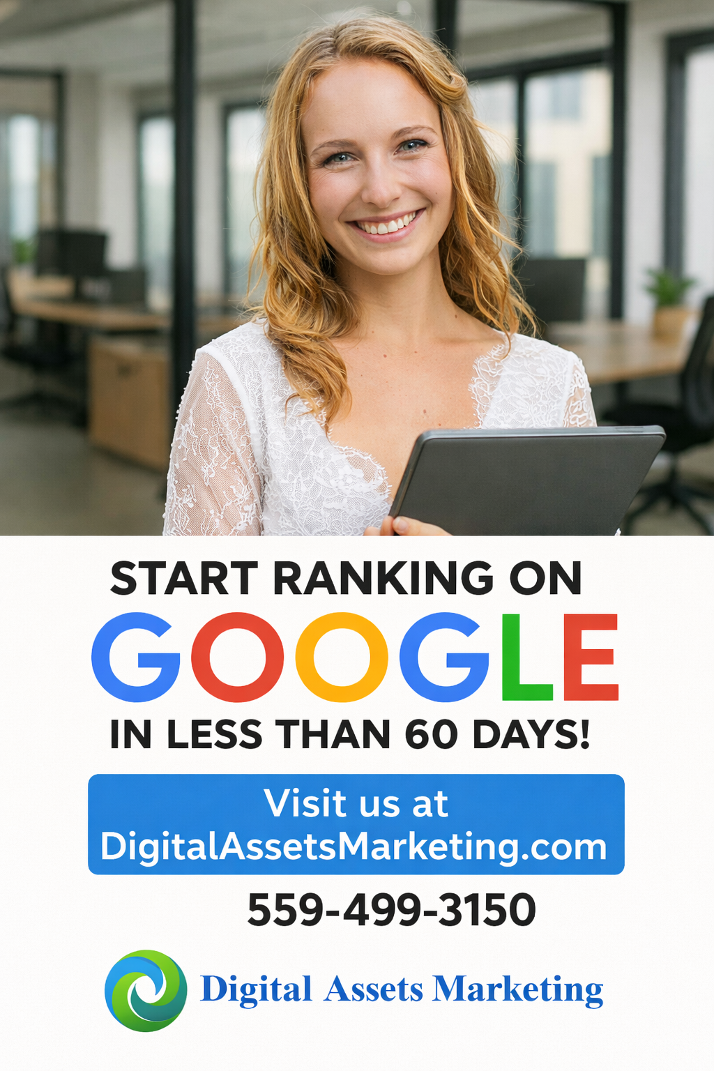 Fresno SEO Office Girl Rank on Google